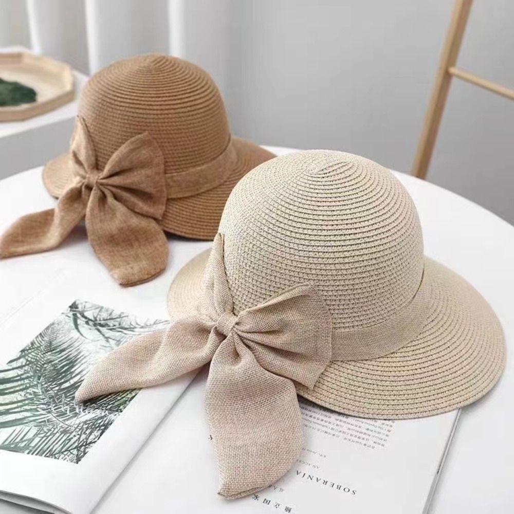 Шляпа с бантом женская, Соломе – обзор и цена Bucket Hat Straw