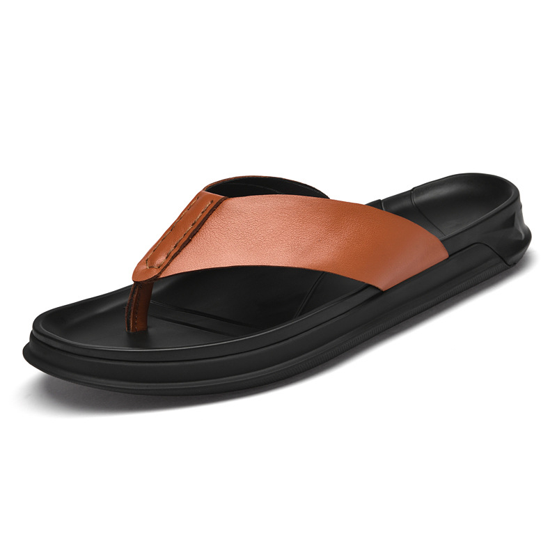 Мужские летние сандалии из нат – обзор и цена Flip Flop Leather Men
